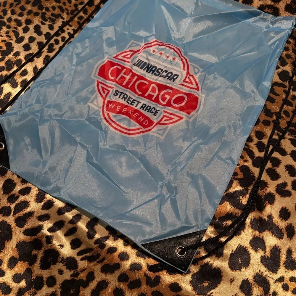 NASCAR Chicago Street Race Weekend Blue Drawstring Backpack